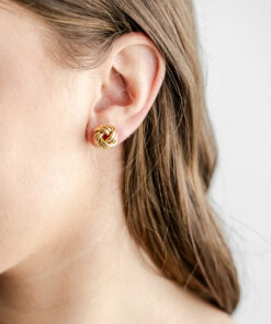 9ct YG Knot Studs (Design 1)