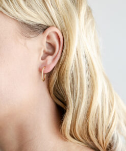 Dainty 9ct YG Hoops (M)
