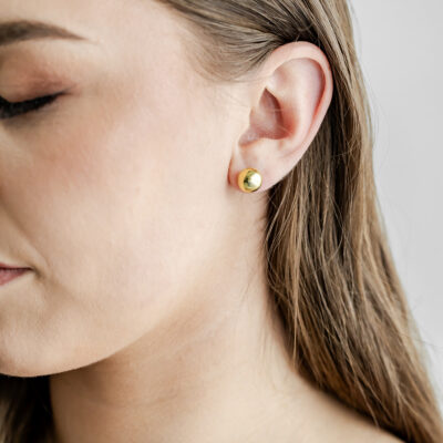 Dome Studs YG Plated (10mm)