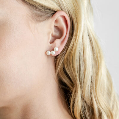 White Pearl Climber Studs