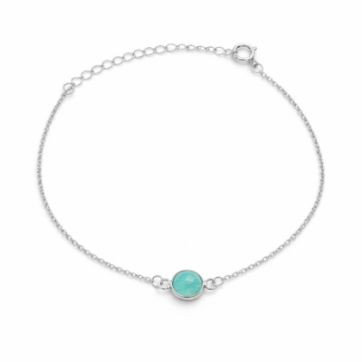 Amazonite Single Round Bracelet