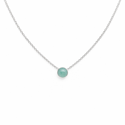 Amazonite Single Round Necklace