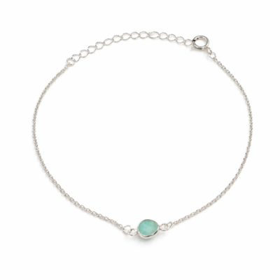 Amazonite Single Teardrop Bracelet