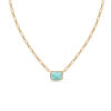 Amazonite Paperclip Chain Necklace