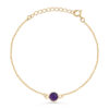 Amethyst Single Round Bracelet