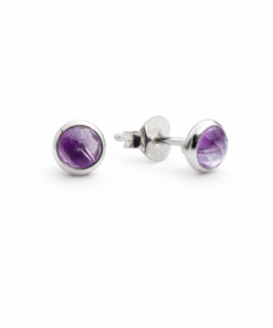 Amethyst Round Studs