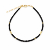 Black Spinel Beaded Bracelet