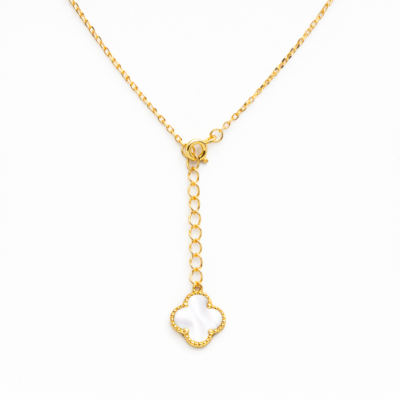 Mother-of-Pearl Trio Clover Necklace