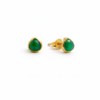 Green Onyx Teardrop Studs