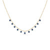 Lapis Lazuli Beaded Charm Necklace