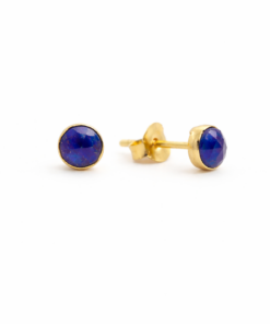 Lapis Lazuli Round Studs