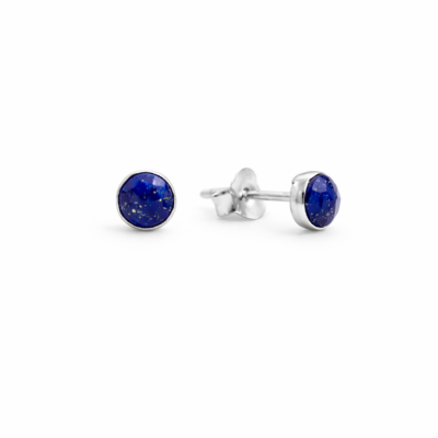 Lapis Lazuli Round Studs