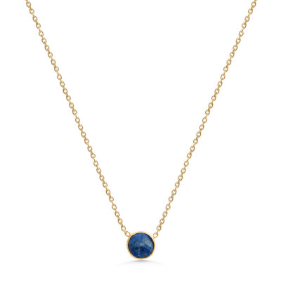 Lapis Lazuli Single Round Necklace