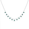 Malachite Beaded Charm Necklace