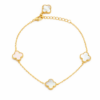 Mother-of-Pearl Trio Clover Bracelet