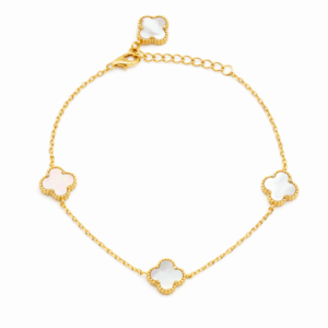 Mother-of-Pearl Trio Clover Bracelet