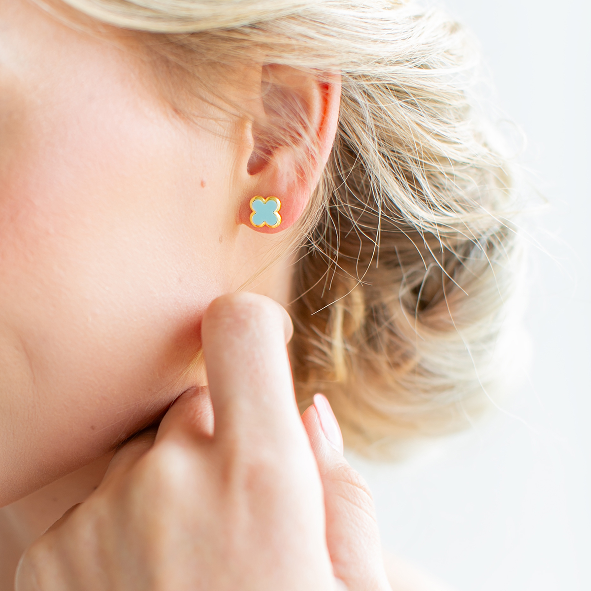 Turquoise Clover Earrings Turquoise Clover Earrings