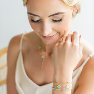 Turquoise Trio Clover Bracelet