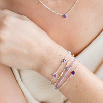 Lapis Lazuli Single Teardrop Bracelet