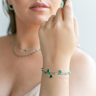 Green Onyx Beaded Bracelet