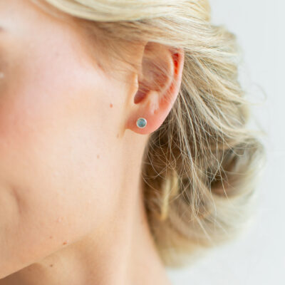 Lapis Lazuli Round Studs