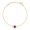 Red Jade Single Round Bracelet