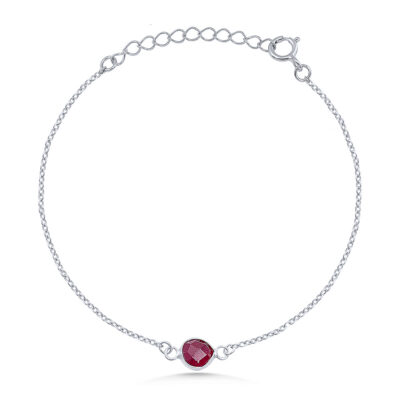 Red Jade Single Teardrop Bracelet