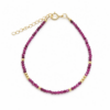 Ruby Beaded Bracelet