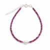 Ruby & Pearl Beaded Bracelet