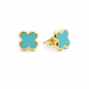 Turquoise Clover Earrings