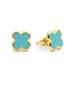 Turquoise Clover Earrings