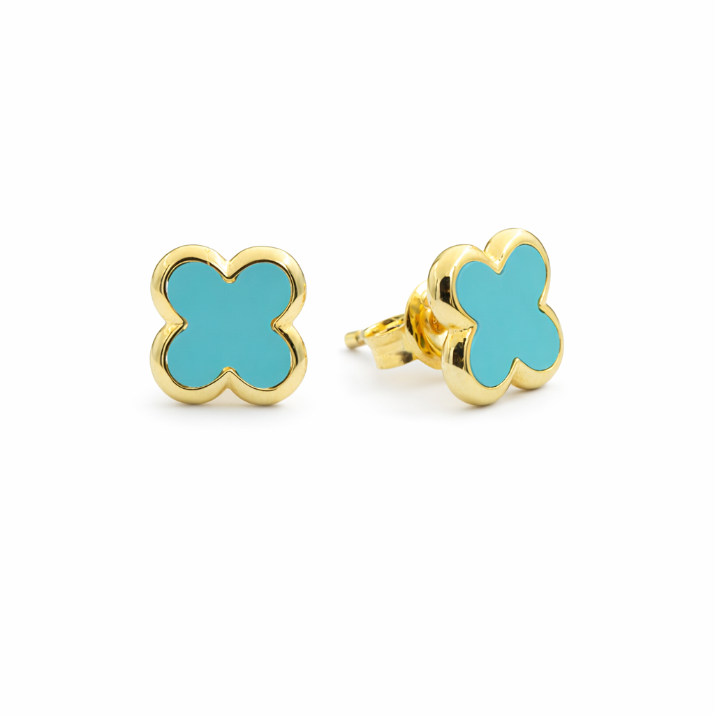 Turquoise Clover Earrings Turquoise Clover Earrings