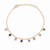 Tourmaline Beaded Charm Bracelet