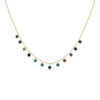 Turquoise Beaded Charm Necklace