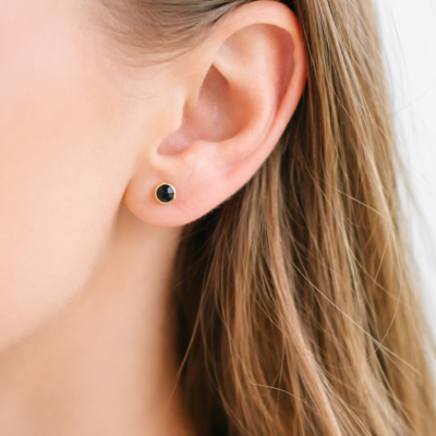 Amethyst Round Studs