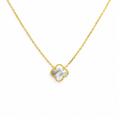 Mother-of-Pearl Single Clover Necklace