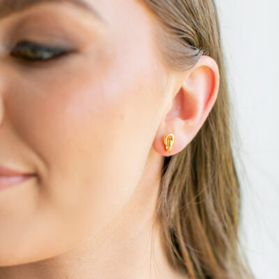 Linked Studs YG Plated