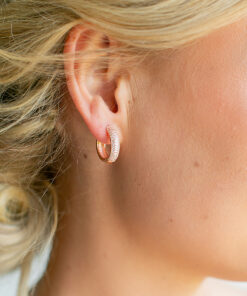 Chunky Rose Gold Plated Huggies