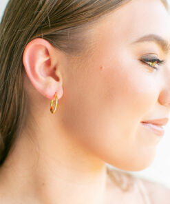 Plain Tube Hoops YG Plated (20mm)