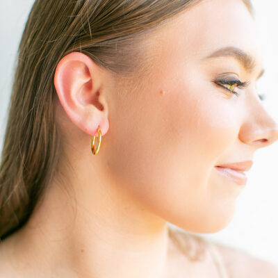 Plain Tube Hoops YG Plated (20mm)