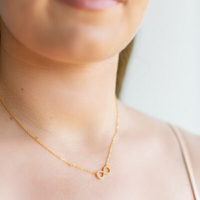Infinity Necklace YG Plated