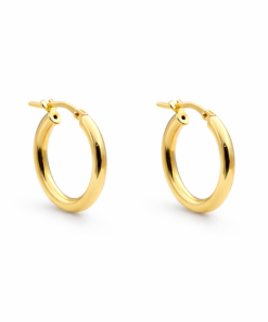 Plain Tube Hoops YG Plated (12mm)