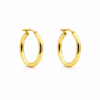 Plain Tube Hoops YG Plated (15mm)