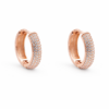 Chunky Rose Gold Plated Huggies