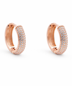 Chunky Rose Gold Plated Huggies