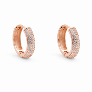 Chunky Rose Gold Plated Huggies