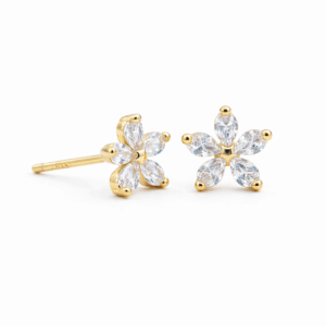 Flower Cubic Zirconia Studs