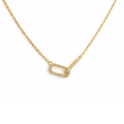 Linked Necklace YG Plated