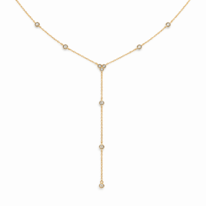 Lumière Drop Y-Necklace YG Plated