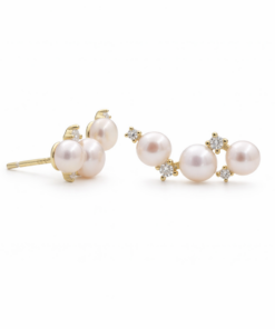 Pearl Constellation Studs YG Plated